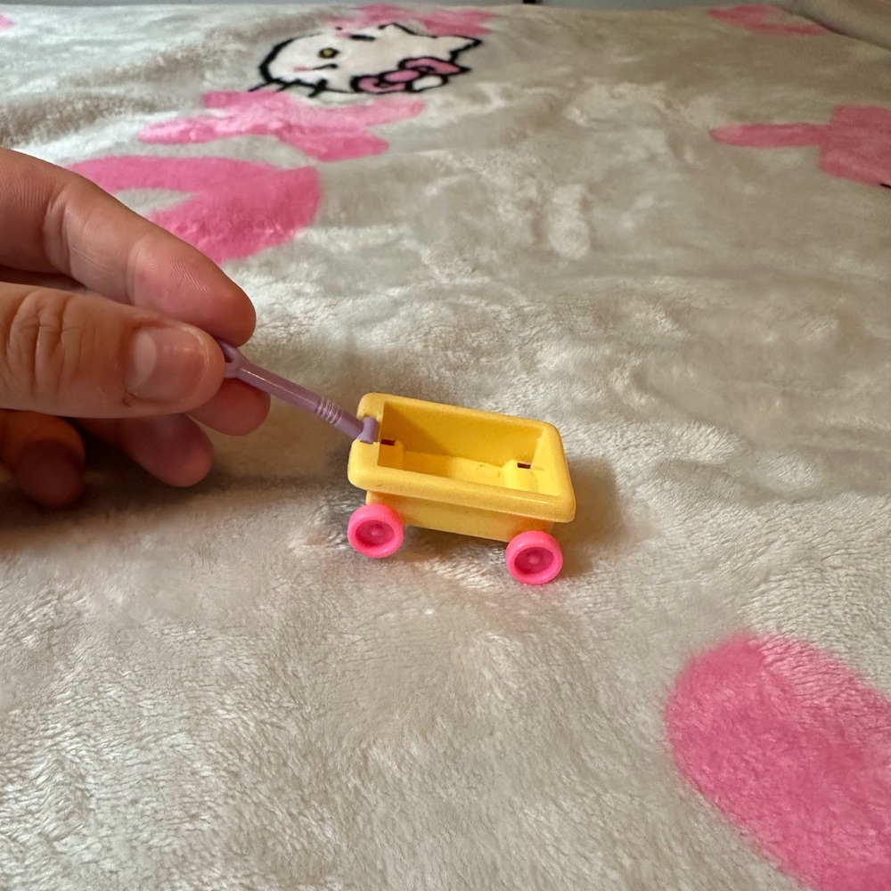 Vintage Miniature Yellow Toy Wagon